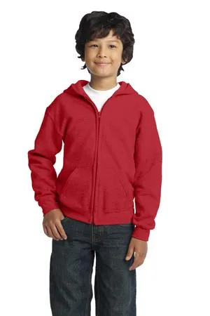 Gildan 18600B Heavy Blend Youth Full-Zip Hooded Sweatshirt