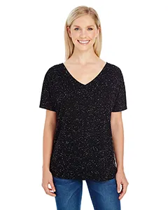 Threadfast Apparel 203FV Ladies Triblend Fleck Short-Sleeve V-Neck T-Shirt