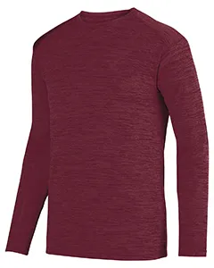 Augusta Drop Ship 2903 Adult Shadow Tonal Heather Long-Sleeve Training T-Shirt