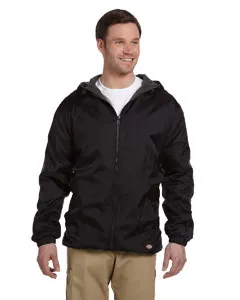Dickies 33237 Mens Fleece-Lined Hooded Nylon Jacket