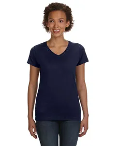 3507 LAT Womens V-Neck Fine Jersey Tee