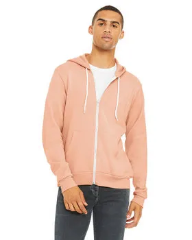 Bella + Canvas 3739 Unisex Sponge Fleece Full-Zip Hoodie