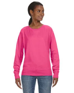 LAT 3762 Womens Slouchy French Terry Pullover