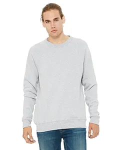 Bella + Canvas 3901 Unisex Sponge Fleece Raglan Crewneck Sweatshirt