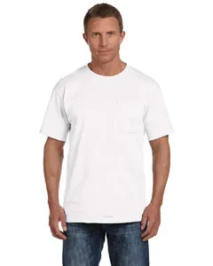 Fruit of the Loom 3931P Adult HD Cotton Pocket T-Shirt