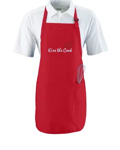 Augusta Drop Ship 4350 Full Length Apron With Pockets