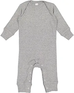 Rabbit Skins 4412 Infant Long Legged Baby Rib Bodysuit