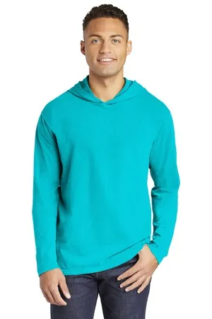 Comfort Colors 4900 Garment-Dyed Heavyweight Hooded Long Sleeve T-Shirt