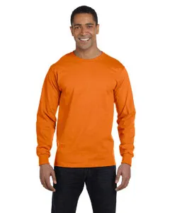 Hanes 5186 Beefy-T - 100% Cotton Long Sleeve T-Shirt.