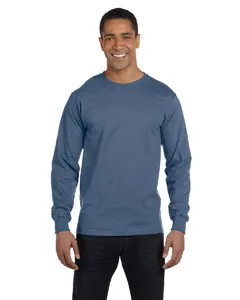 Hanes 5186 Beefy-T - 100% Cotton Long Sleeve T-Shirt.