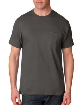 Hanes 5190 Beefy-T - 100% Cotton T-Shirt with Pocket.