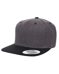 Yupoong 6089MT Adult 6-Panel Structured Flat Visor Classic Two-Tone Snapback