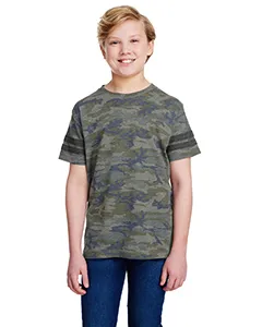 LAT 6137 Youth Football Fine Jersey Tee