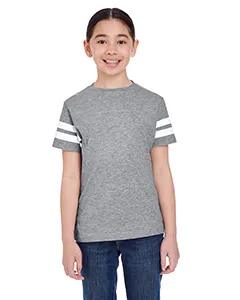 LAT 6137 Youth Football Fine Jersey Tee