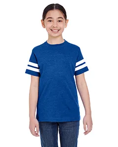 LAT 6137 Youth Football Fine Jersey Tee