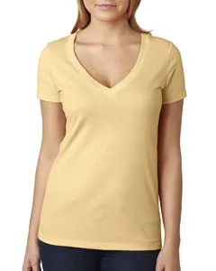 Next Level 6640 Women’s CVC Short Sleeve Deep V