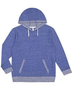 LAT 6779 Harborside Mélange French Terry Hooded Pullover