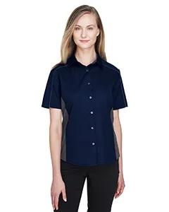 North End 77042 Ladies Fuse Colorblock Twill Shirt