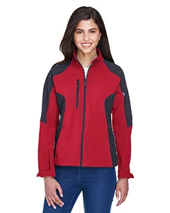 North End 78077 Ladies Compass Colorblock Three-Layer Fleece Bonded Soft Shell Jacket