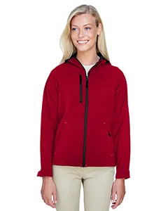 North End 78166 Ladies Prospect Two-Layer Fleece Bonded Soft Shell Hooded Jacket