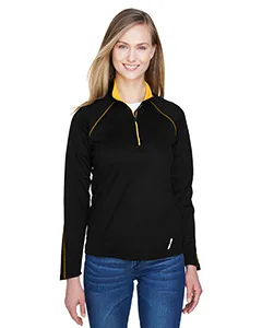 North End 78187 Ladies Radar Quarter-Zip Performance Long-Sleeve Top