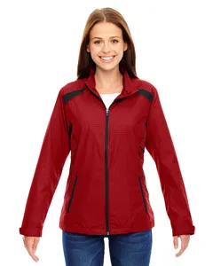 North End 78188 Ladies Tempo Lightweight Recycled Polyester Jacket with Embossed Print