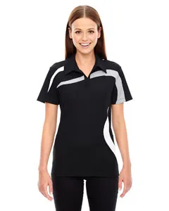 North End 78645 Ladies Impact Performance Polyester Piqué Colorblock Polo