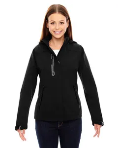 North End 78665 Ladies Axis Soft Shell Jacket with Print Graphic Accents