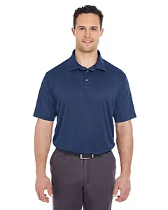 UltraClub 8220 Mens Cool & Dry Jacquard Stripe Polo