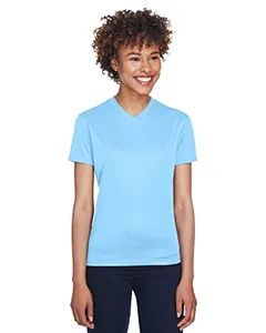 UltraClub 8400L Ladies Cool & Dry Sport V-Neck T-Shirt