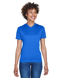8400L UltraClub Ladies Cool & Dry Sport V-Neck T-Shirt