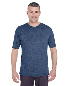 UltraClub 8619 Mens Cool & Dry Heathered Performance T-Shirt