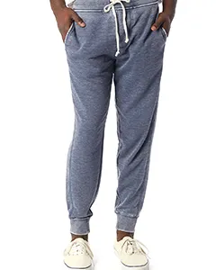 Alternative 8625F Mens Campus Burnout French Terry Jogger Pants