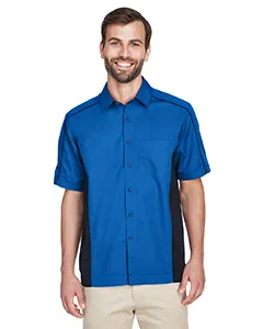 North End 87042 Mens Fuse Colorblock Twill Shirt