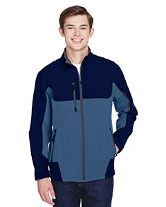 North End 88156 Mens Compass Colorblock Three-Layer Fleece Bonded Soft Shell Jacket
