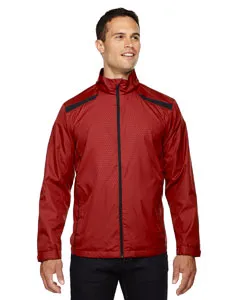 North End 88188 Mens Tempo Lightweight Recycled Polyester Jacket with Embossed Print