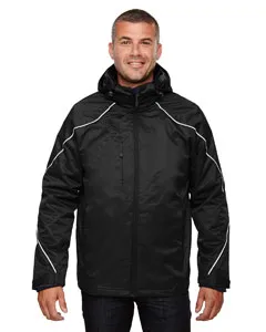 North End 88196T Mens Tall Angle 3-in-1 Jacket with Bonded Fleece Liner