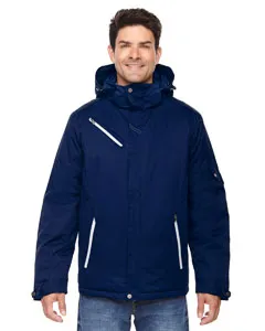 North End 88209 Mens Rivet Textured Twill Insulated Jacket