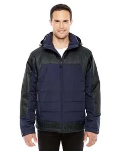 North End 88232 Mens Excursion Meridian Insulated Jacket with Mélange Print
