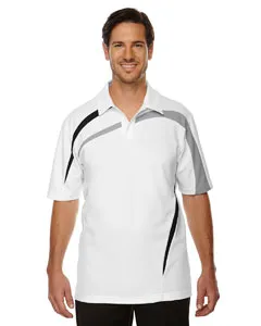 North End 88645 Mens Impact Performance Polyester Piqué Colorblock Polo