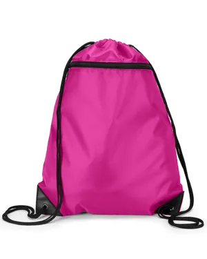 8888 Liberty Bags Zippered Drawstring Backpack