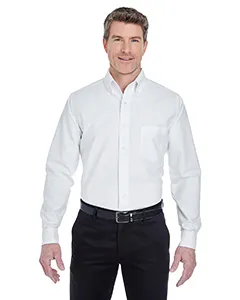 UltraClub 8970T Mens Tall Classic Wrinkle-Resistant Long-Sleeve Oxford