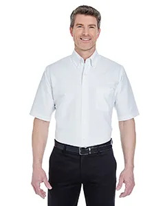 UltraClub 8972T Mens Tall Classic Wrinkle-Resistant Short-Sleeve Oxford