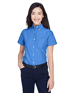 UltraClub 8973 Ladies Classic Wrinkle-Resistant Short-Sleeve Oxford