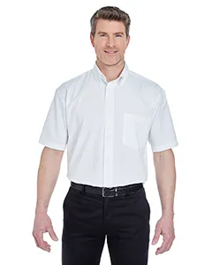 UltraClub 8977 Adult Short-Sleeve Whisper Twill