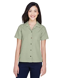 8981 UltraClub Ladies Cabana Breeze Camp Shirt