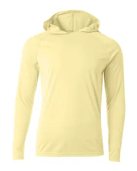 A4 N3409 Mens Cooling Performance Long-Sleeve Hooded T-shirt