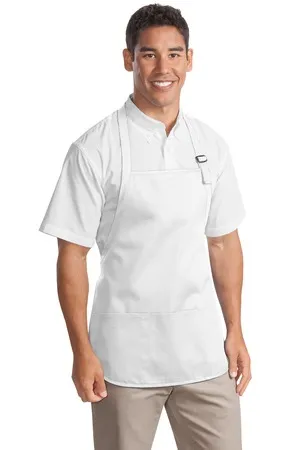 Port Authority A510 Medium-Length Apron with Pouch Pockets.