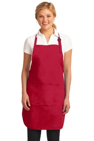 Port Authority A703 Easy Care Full-Length Apron with Stain Release.