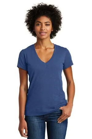 Alternative AA6097 Womens Weathered Slub So-Low V-Neck Tee.